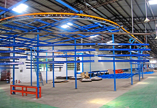 Epoxy resin electrostatic spraying line